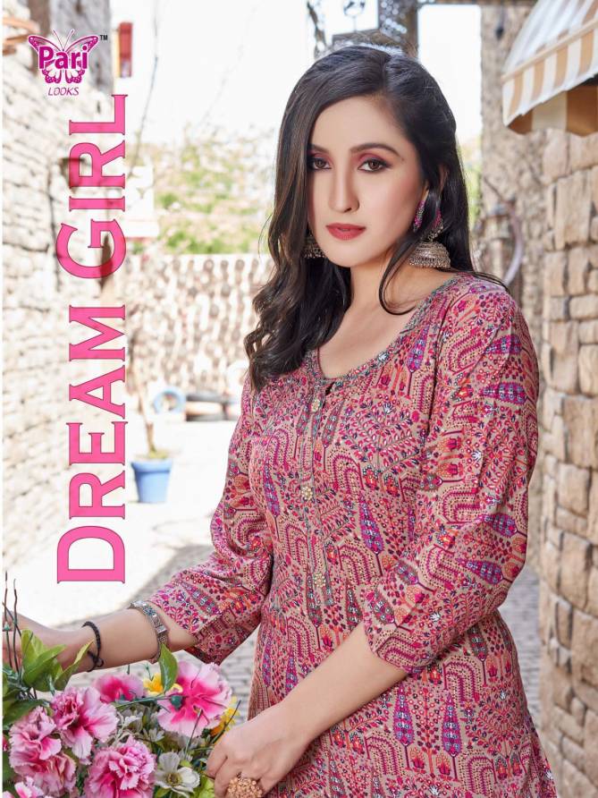 Dream girl By Pari Printed Kurtis Catalog